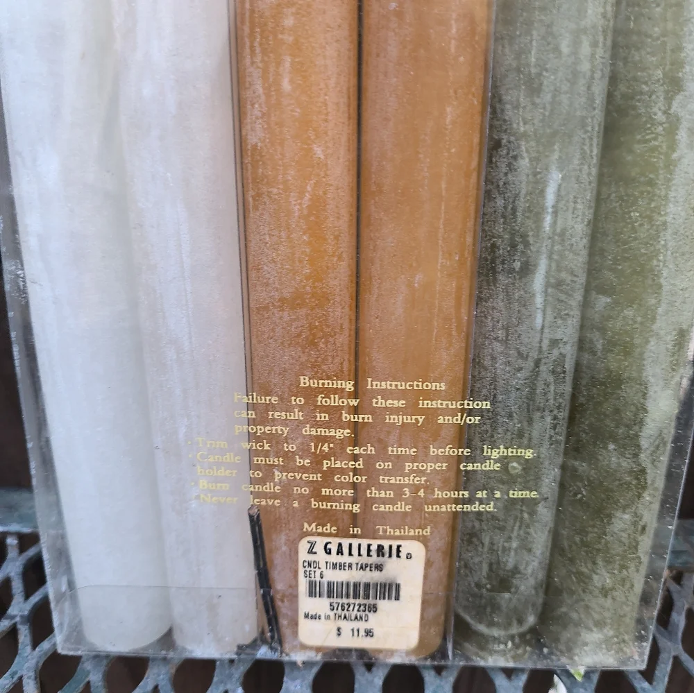 Z GALLERIE | Set of 6 Decorative Pillar Candlesticks